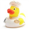 Badeente Koch (weiss) - Gummiente