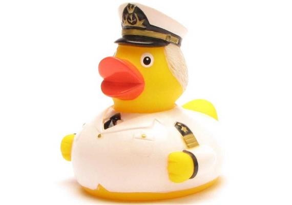 Badeente Kreuzfahrt Kapitän - Gummiente