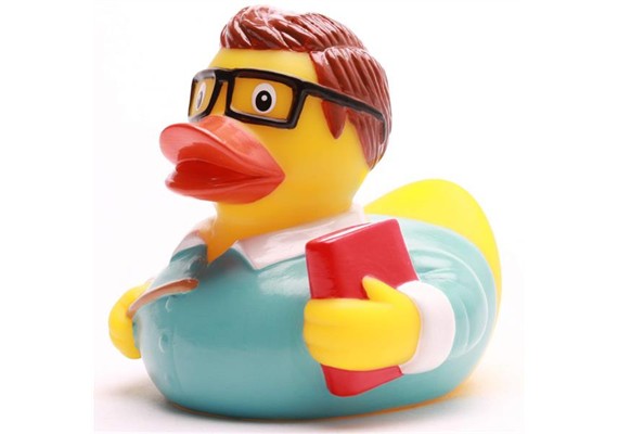 Badeente Lehrer Quietscheentchen
