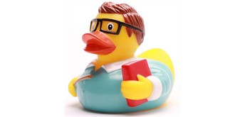 Badeente Lehrer Quietscheentchen