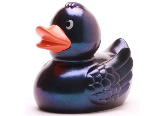 Badeente Milena - Metallic blau