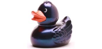 Badeente Milena - Metallic blau
