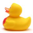 Badeente mit Herz - Gummiente | Bild 4