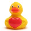 Badeente mit Herz - Gummiente | Bild 3