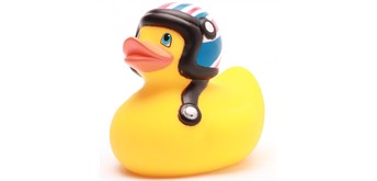 Badeente Motorrad - Gummiente