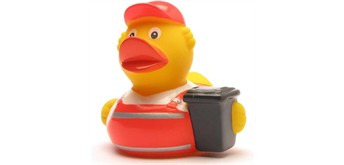 Badeente Müllmann - Gummiente