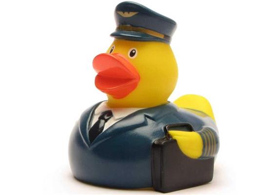 Badeente Pilot - Gummiente