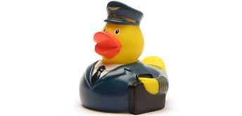 Badeente Pilot - Gummiente