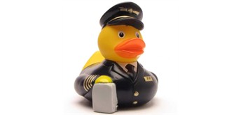 Badeente Pilot - Gummiente