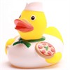 Badeente Pizzabäcker - Gummiente