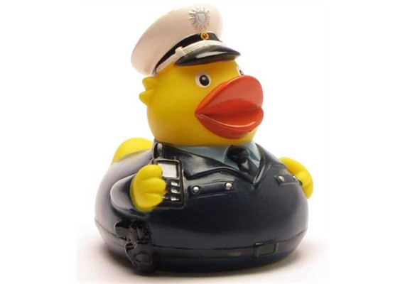 Badeente Polizist - Gummiente