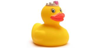 Badeente Prinzessin - Gummiente