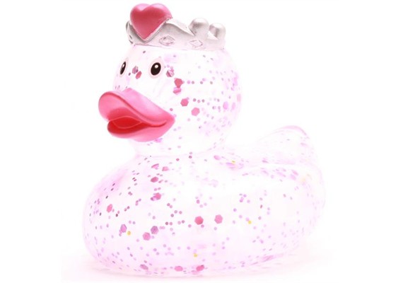 Badeente Prinzessin Quietscheente - Glitzer