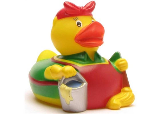 Badeente Putzfee - Gummiente