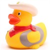 Badeente Quietscheentchen Cowboy