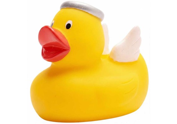 Badeente Quietscheentchen Engel gelb 6 cm