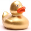 Badeente Quietscheentchen gold 6 cm | Bild 5