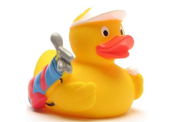 Badeente Quietscheentchen Golf