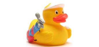 Badeente Quietscheentchen Golf