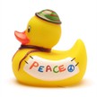 Badeente Quietscheentchen Peace | Bild 4
