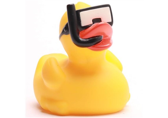 Badeente Quietscheentchen Schnorchler