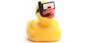 Badeente Quietscheentchen Schnorchler