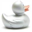 Badeente Quietscheentchen silber 6 cm | Bild 2