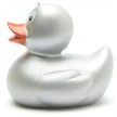 Badeente Quietscheentchen silber 6 cm | Bild 4