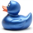 Badeente Quietscheente Sara blau metallic | Bild 4