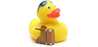 Badeente Quietscheente Traveler