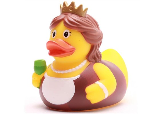 Badeente Quietscheente Weinkönigin