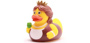 Badeente Quietscheente Weinkönigin