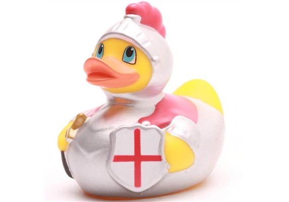 Badeente Ritter - 7,5 cm - Gummiente