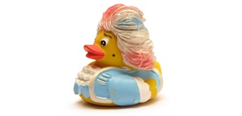 Badeente Rock me Amadeus - hellblau