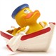Badeente Ruderboot - Gummiente