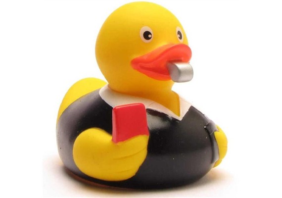 Badeente Schiedrichter - Gummiente