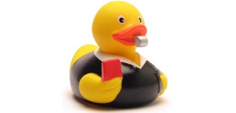 Badeente Schiedrichter - Gummiente