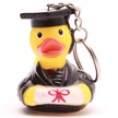Badeente Schlüsselanhänger Akademiker - Gummiente | Bild 3