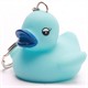 Badeente Schlüsselanhänger blau