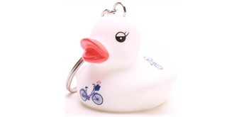 Badeente Schlüsselanhänger Fahrräder
