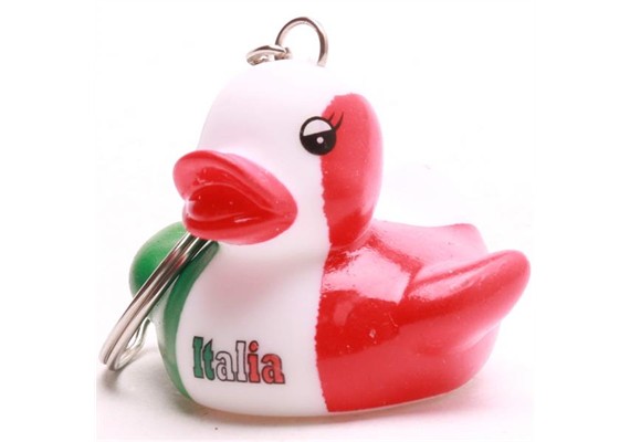 Badeente Schlüsselanhänger "Italia"