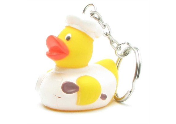 Badeente Schlüsselanhänger Koch