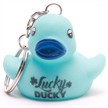 Badeente Schlüsselanhänger "Lucky Ducky" - blau | Bild 3