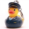 Badeente Schlüsselanhänger Pilot - Gummienten