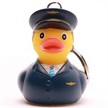 Badeente Schlüsselanhänger Pilot - Gummienten | Bild 3