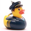 Badeente Schlüsselanhänger Pilot - Gummienten | Bild 5