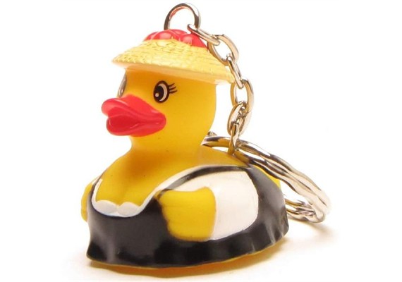 Badeente Schlüsselanhänger Schwarzwald Frau