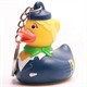 Badeente Schlüsselanhänger Stewardess - blond