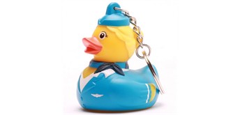 Badeente Schlüsselanhänger Stewardess