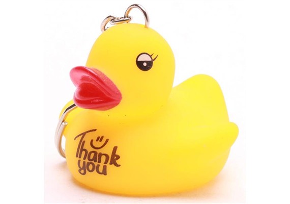 Badeente Schlüsselanhänger "Thank You"